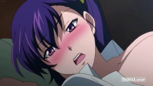 Purple Haired Busty Girl Loves Big Cock [UNCENSORED HENTAI]